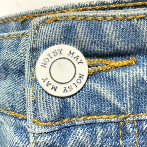Noisy May Light Blue Jean Mini Skirt Size Small - Picture 4 of 12